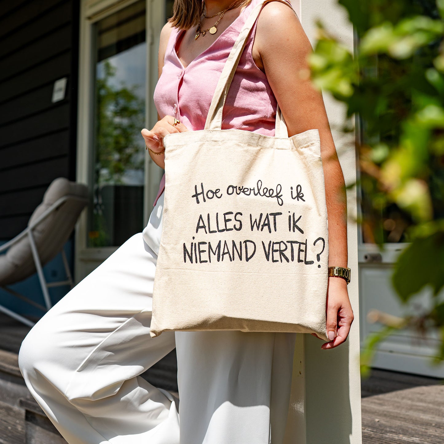 Tote bag - Hoe overleef ik alles wat ik niemand vertel?