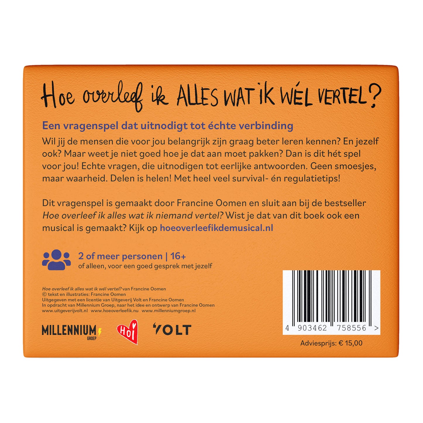 Vragenspel - Hoe overleef ik alles wat ik wél vertel?