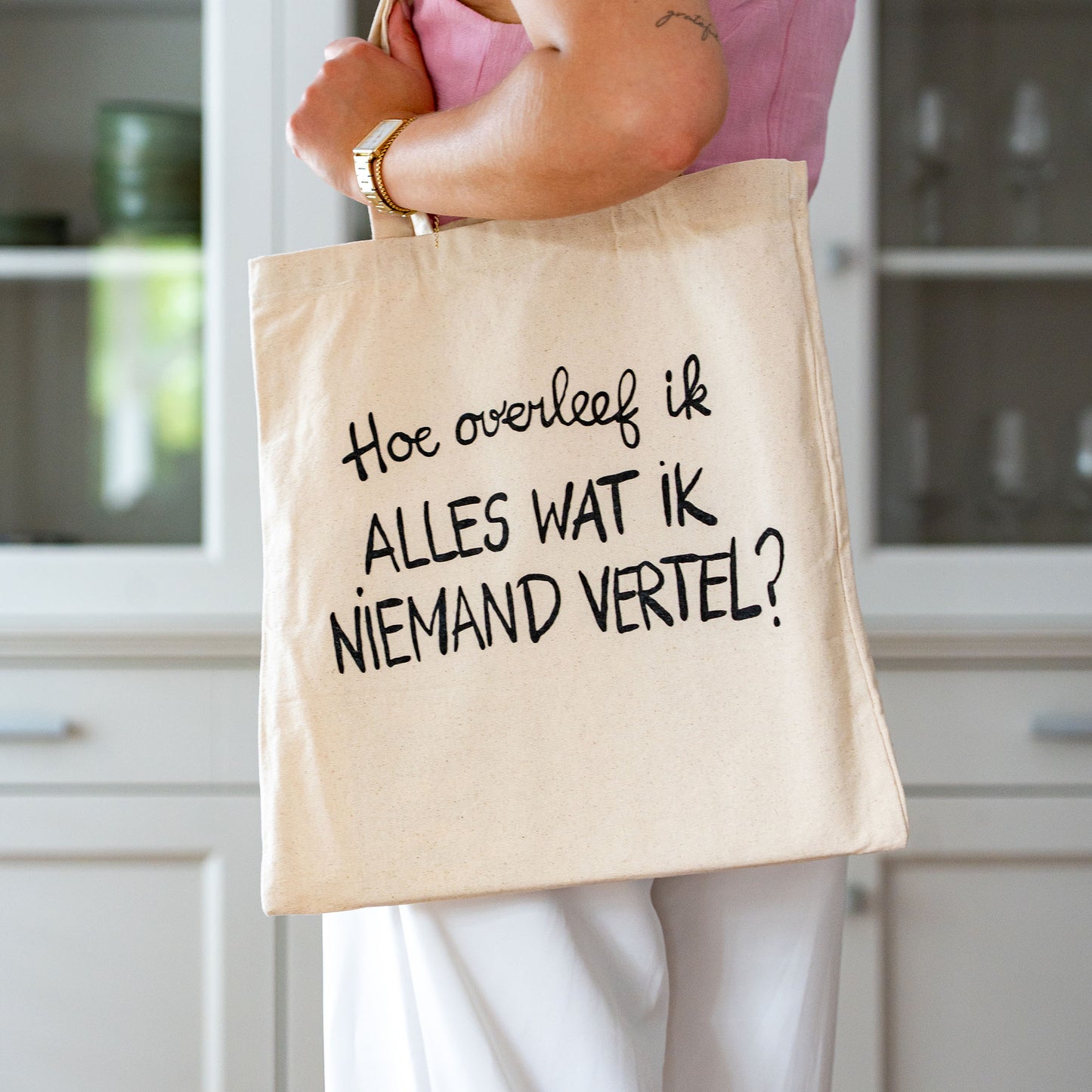 Tote bag - Hoe overleef ik alles wat ik niemand vertel?